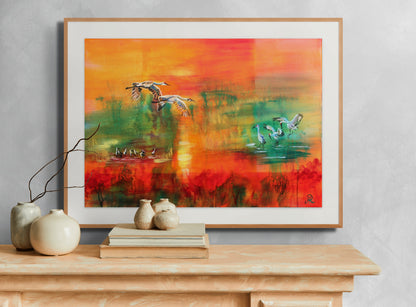 Kunstwerk – „Strahlende Reise“